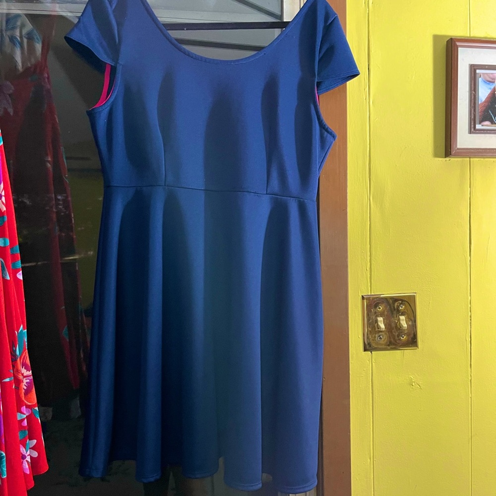 Blue Charlotte Russe Dress with cute back